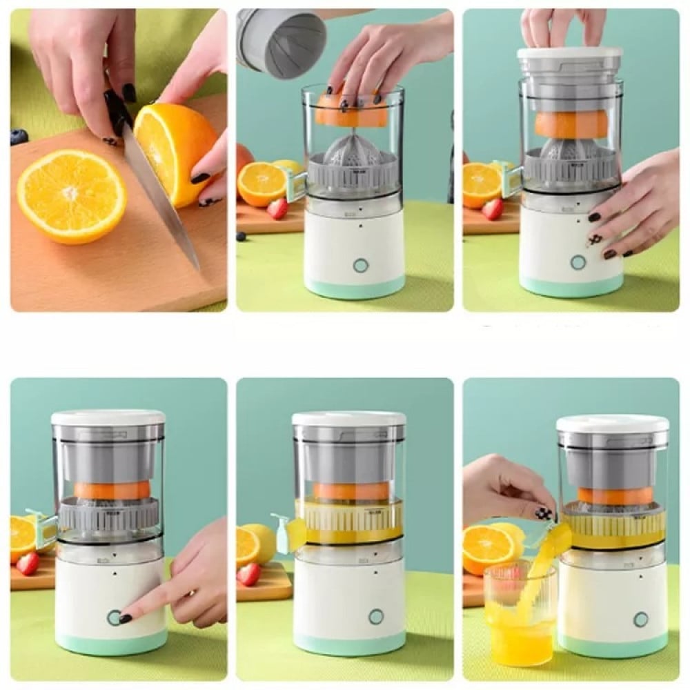 Electric Juice Presser, Citrus Juicer, Orange Squeezer Wireless Portable  Juice Extractor Detachable Lemon Squeezer Quiet