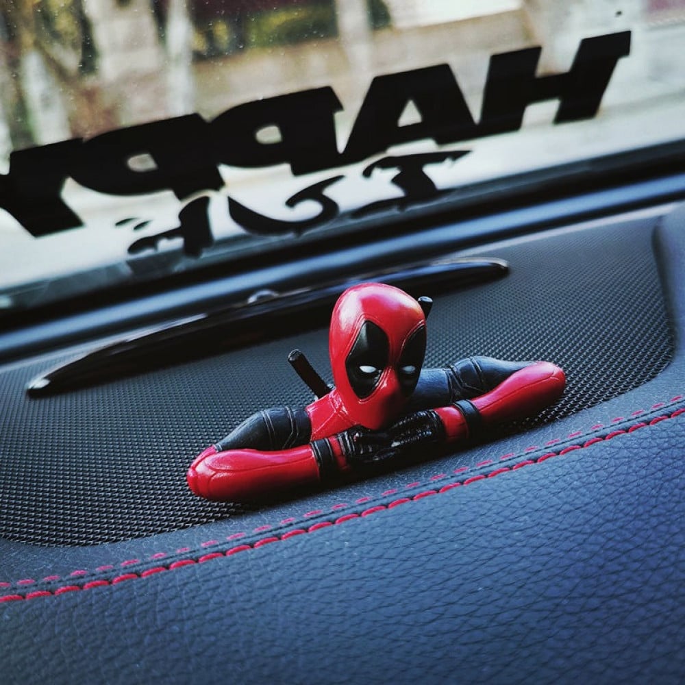 Deadpool Car Rear View Mirror Hanging Pendants/ Deadpool Figure Car  Dashboard Decor Ornaments / Marvel Car Interior Accessories Charms Gifts 