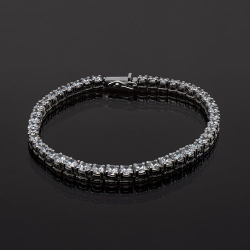 إسوارة فضة مرصعه بحبات زركون السويسري