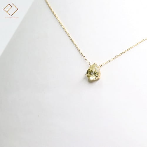 سلسال ذهب و حجر سترين دمعة معالج