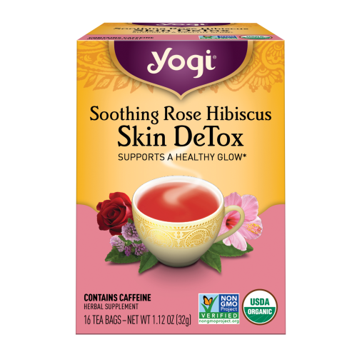 يوجي تي‏, مزيل سموم من البشرة، بزهرة الكركديه الملطفة16 كيس