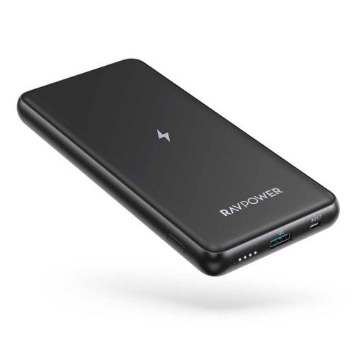 RAV POWER TURBO 10000mAh WIRELESS POWER BANK. بنك الطاقة اللاسلكي