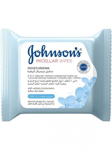 جونسون مناديل ميسيلار المرطبة 25 حبة