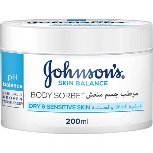 جونسون كريم مرطب منعش للجسم للبشرة الجافة و الحساسة 200مل