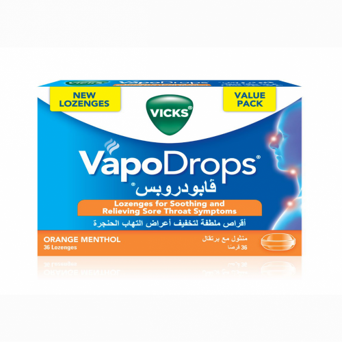 فيكس فابودروبس 36قرضا منثول مع برتقال