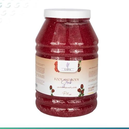 لافا مقشر الجسم والقدمين الورد 5 كلو