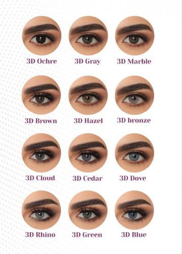 ثري دي كالرز عدسة شهرية