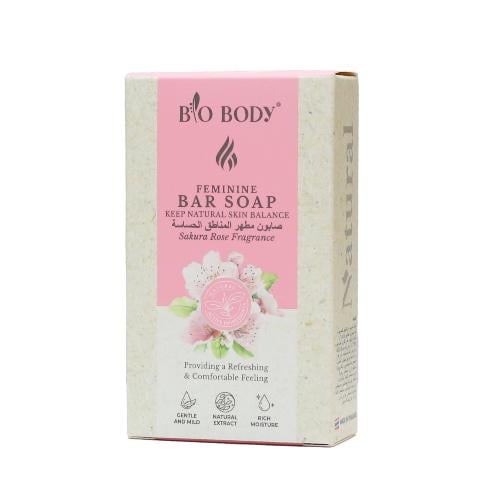 بايو بودي صابون مطهر للمناطق الحساسه وردي 100 جرام