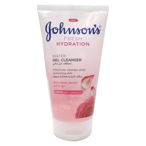 جونسون جل مائي للتنظيف ورد بشرة عادية 150 مل عصار