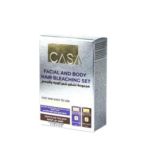 كازا مجموعة تشقيرشعر الوجه والجسم 50+50 مل