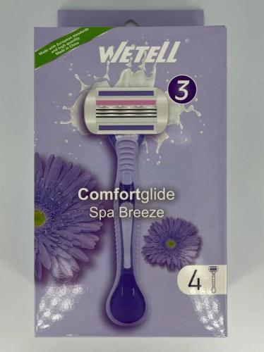 وتيل شفرات حلاقة مع مرطب الصبار 4 حبة - مروج الزهور للعطور