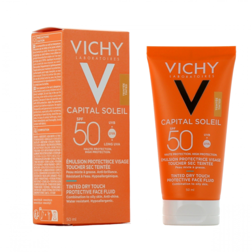 فيشي كابيتال سوليل 50SPF سائل الوجه تينتد 50 مل