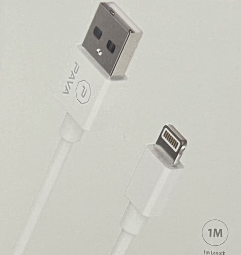 سلك منفذ USB شحن ايفون بافاريل نوع LIGHTNING نقل ب...