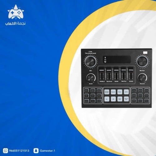 بطاقة الصوت الخارجية ميكروفون بطاقة الصوت البث الم...