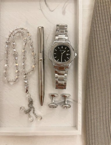 طقم ساعه رجالي