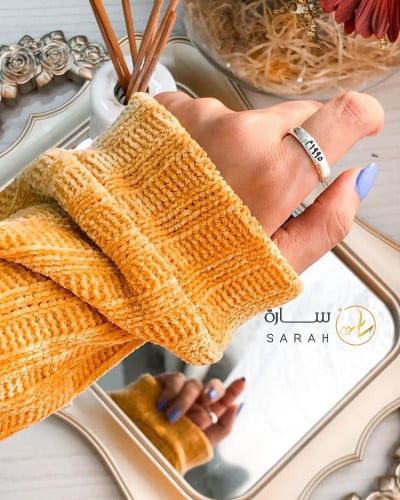 خاتم فضة هدية ذكرى للعمر