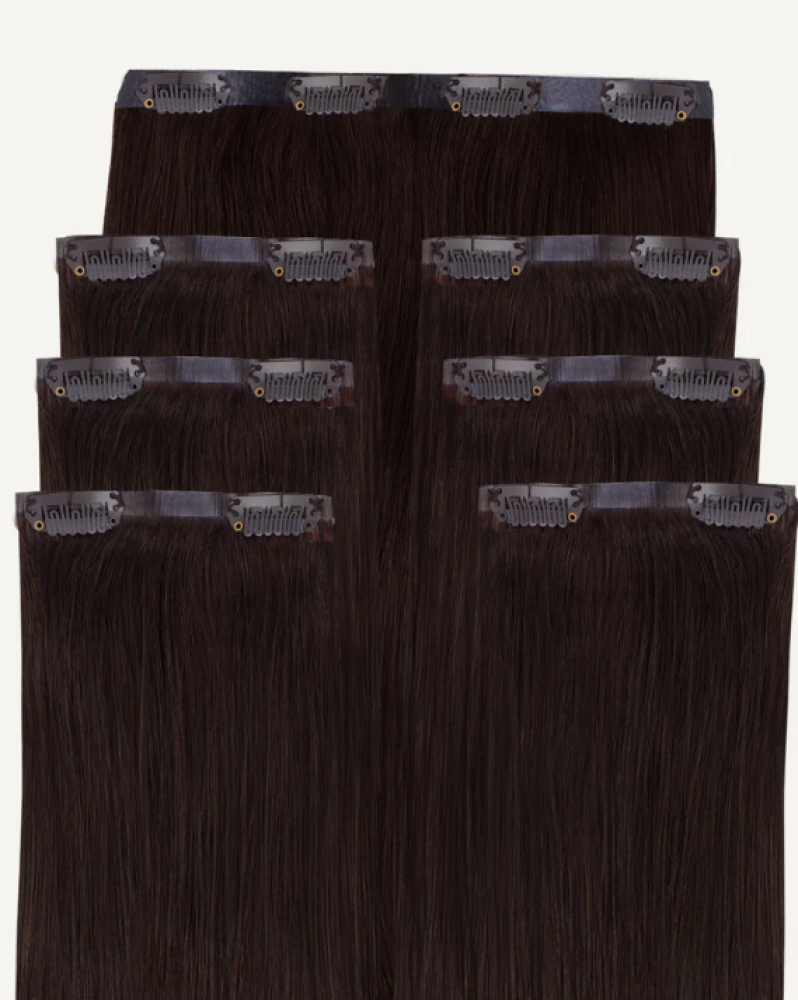 كلبسات مخفي ناعم /ويفي/ كيرلي/ درجة 2#  بني