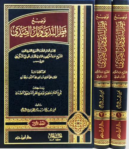 توضيح قطر الندى وبل الصدى للشيخ عبد الكريم التكريتي 2/1 / المؤلف: يحيى ماجد آل سيد الرفاعي