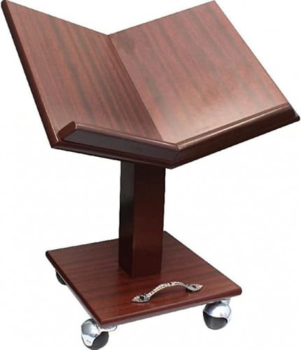 حامل قران خشبي مع عجلات