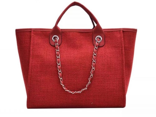 حقيبة في قماشية كبيرة - ‏ Canvas Handbags - Tote B...