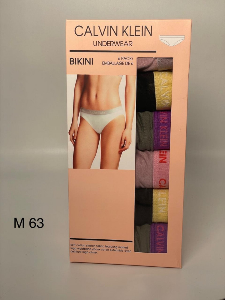 Calvin Klein Bikini Size Medium Briefs Set of 6 Pieces Multi Color