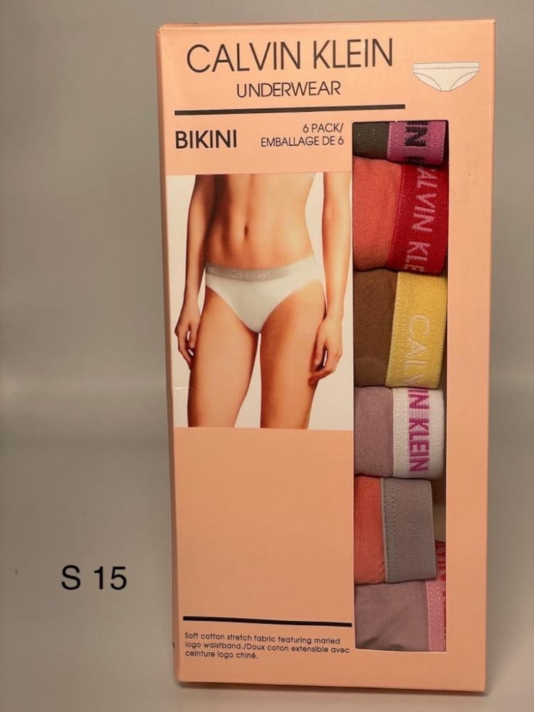 Calvin Klein bikini briefs set of 6 pieces multi-colored small