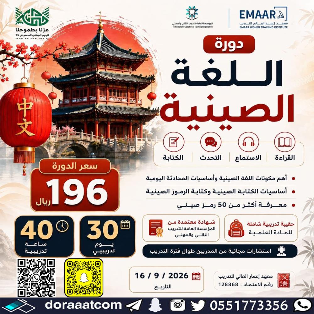 دورة اللغة الصينية