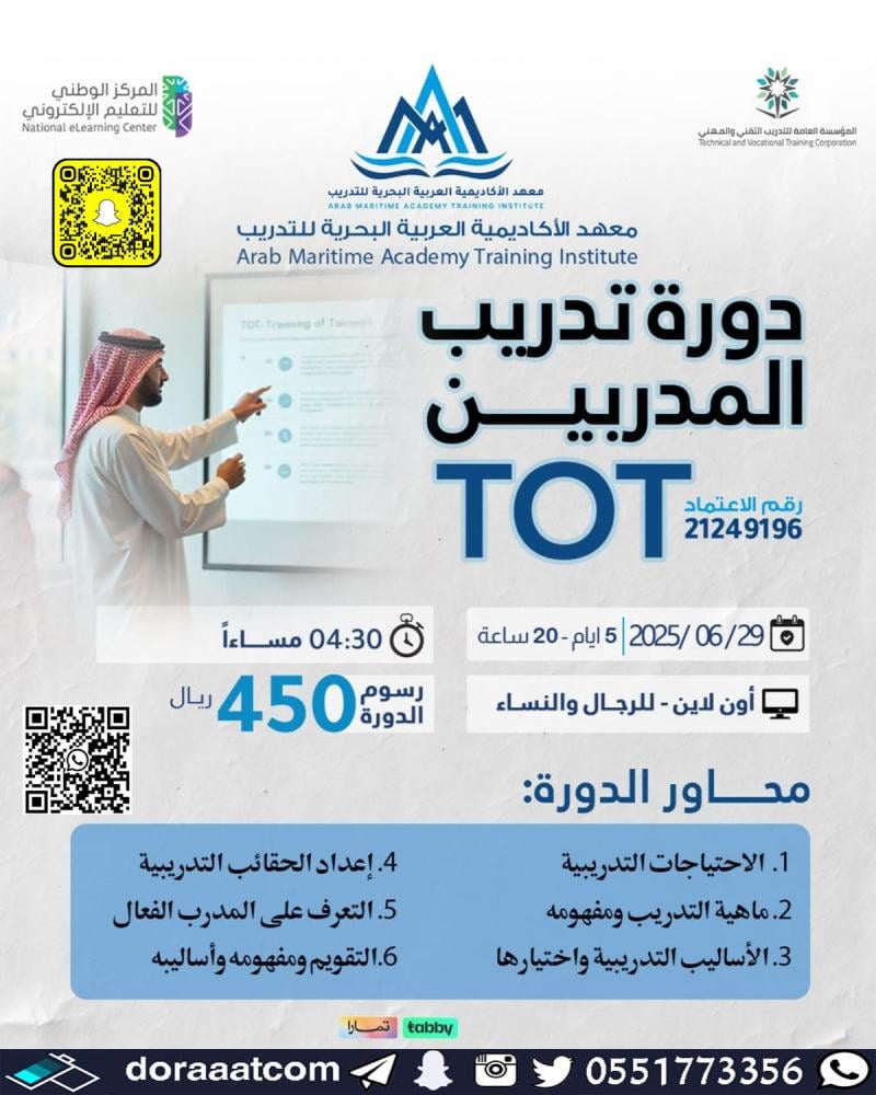 دورة تدريب المدربين TOT