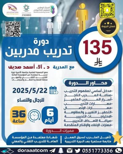 أون لاين | دورة تدريب المدربين TOT