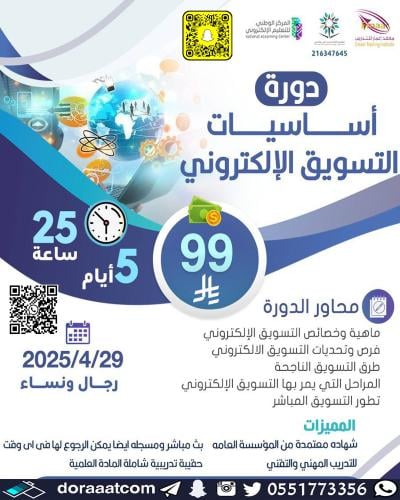أون لاين | دورة أساسيات التسويق الالكتروني