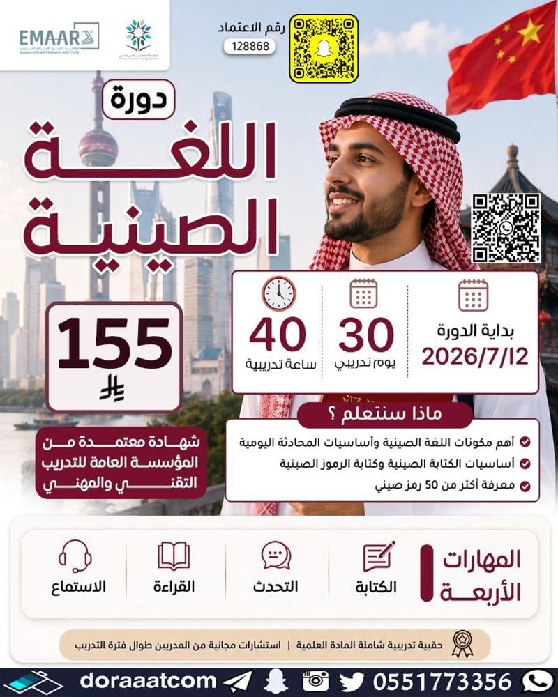 دورة اللغة الصينية