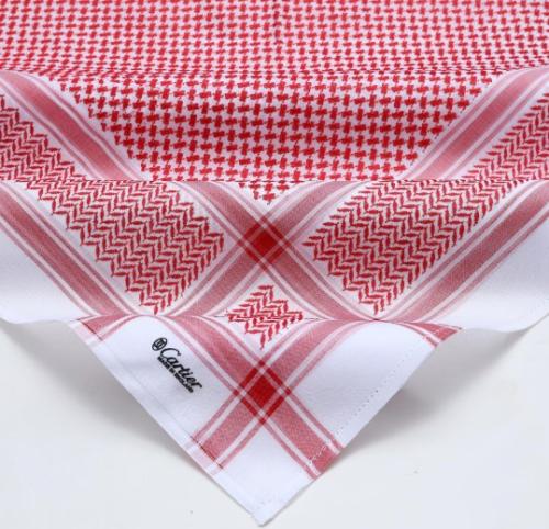 عرض مؤقت شماغ كارتير احمر غامق + شماغ كارتير لون خ...