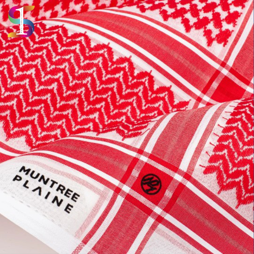 شماغ مونتري MUNTREE الجديد أحمر 2024- 23003