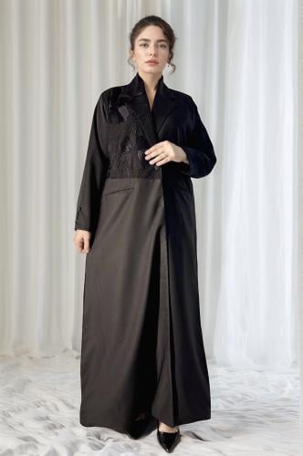 بليزر بتدخيلات كريب مطرز