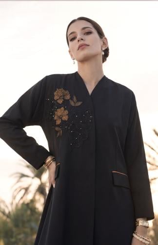 بليزر بتطريز وشك خرز مع تركيبات دانتيل#26112