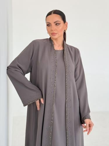 عباية مع شك خرز صغير (2512)