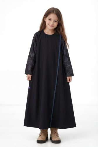 عباية بناتي مغلقة على الكتف (تيفاني غامق) #265