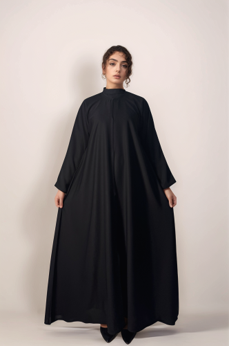 عباية سادة نصف كلوش (302)
