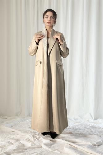 بليزر مع شك لولو (كريمي)