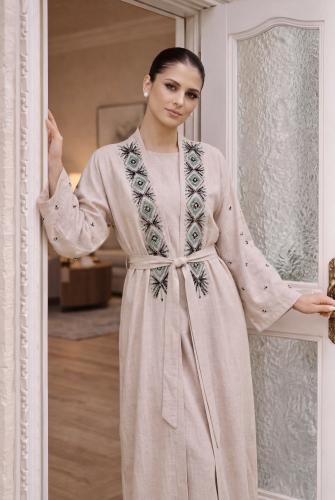 جلابية لنن قطعتين