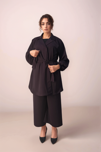 طقم سفر لون بنفسجي غامق