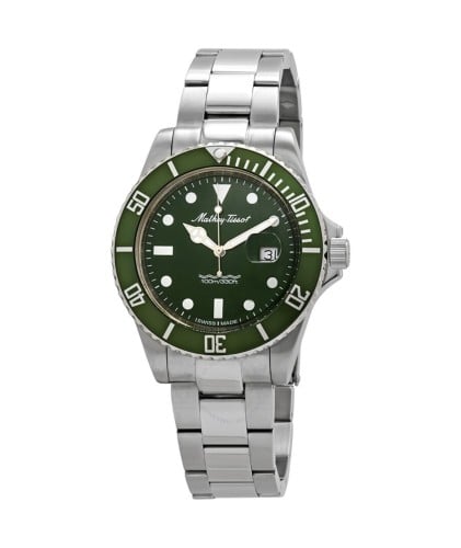 Mathey-Tissot 42mm green dial watch Quartz