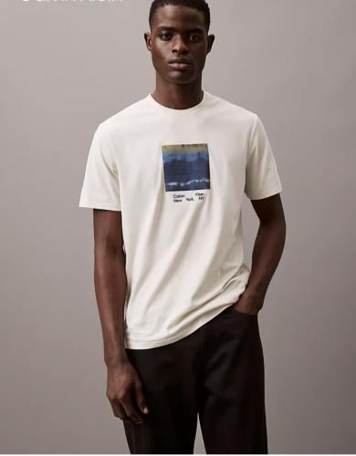 Calvin Klein Skyline T-shirt-كلفن كلاين تي شيرت رج...