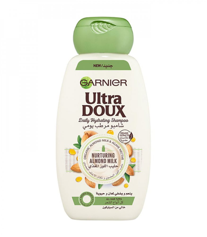 Garnier Ultra Doux Hydrating Shampoo with Almond Milk & Agave Nectar 200ml  - ARTIST-ONE ارتست ون