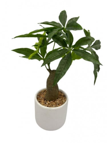 شجر صناعي بمركن ابيض