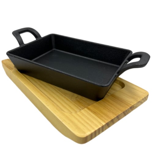 صاج حديد بقاعدة خشب