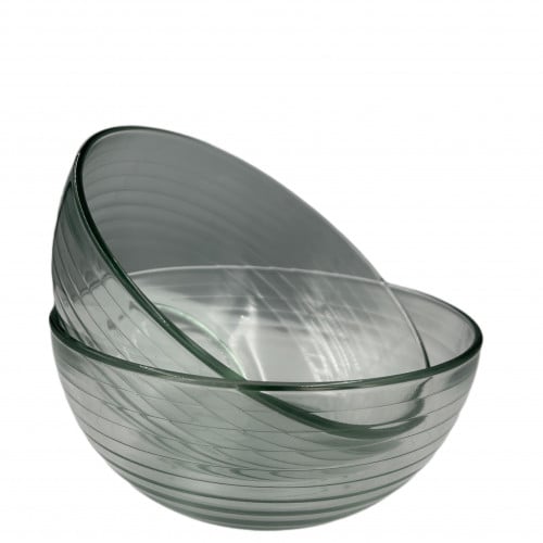 زبدية زجاج وسط2حبة