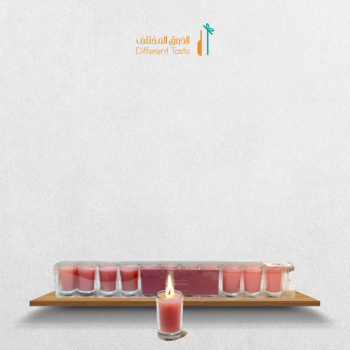 شمع 12كاسه زجاج