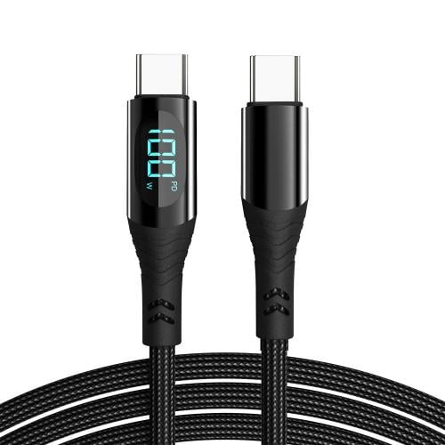 سلك شاحن رقمي بقوة 100W ( تايمر )