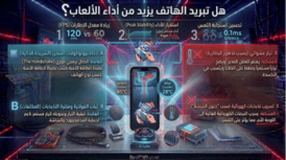 هل تبريد الهاتف يزيد من أداء الألعاب؟